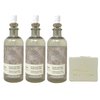 Bath & Body Works Aroma Mineral Stone Spa 3 Pack Essential Oil Mist Bundle with a Natural Oats Bar Soap - Full Size