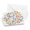 Hortense B. Hewitt 50-Count Retro Floral Thank You Note Cards, 4.8 x 3.3-Inches