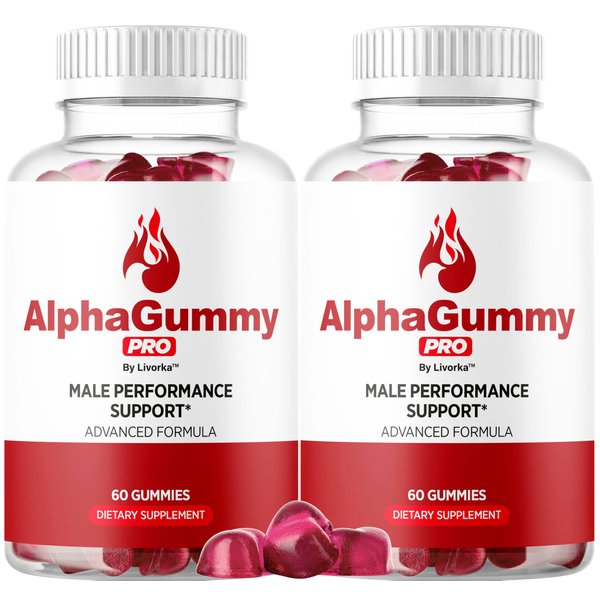 (2 Pack) Alpha Gummy Pro for Men - Official Alpha Gummys Pro Supplement Support, Premium AlphaGummy Pro Advanced Formula Performances & Energy, Alpha Gummy Pro Reviews, 120 Gummies for 2 Months