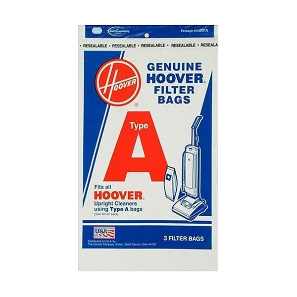Hoover 4010001A Type A Vacuum Bags, 9 Bags