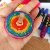 NUOBESTY Wooden Spinning Top Unfinished Wood Tops Craft Gyroscopes for DIY Kids Children Toy Party Favor New Year 12Pcs
