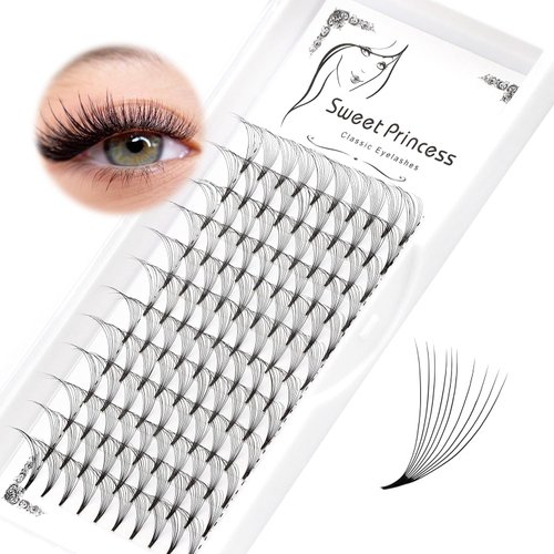 120Pcs Thickness 0.07mm C Curl,Premade 10D Fans Volume Eye Lashes Extensions Nature Long Professional Individual False Eyelashes Cluster Makeup Tools 8-18mm to Choose (10MM)