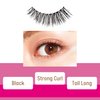 DUP False Eyelashes Lashever Volume Series, Japanese Natural Looking Fake Eyelashes A Day Long Lasting Wear, Reusable Strip, Comfortable Fit, 2 Pairs, Volume 303 Black