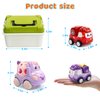 ZHENDUO BLASTER 8 Pack Mini Toy Cars for Toddlers 1-3 Pull Back Cars for Toddlers 1 2 3 4 Year Old Truck Toys Friction Powered Car Kids Boys Birthday Gifts Baby Girls Toys