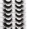 False Eyelashes Fluffy Mink Lashes 20MM Long False Lashes 9D Cat-eye Volume Faux Mink Lashes Pack 8 Pairs by FANXITON