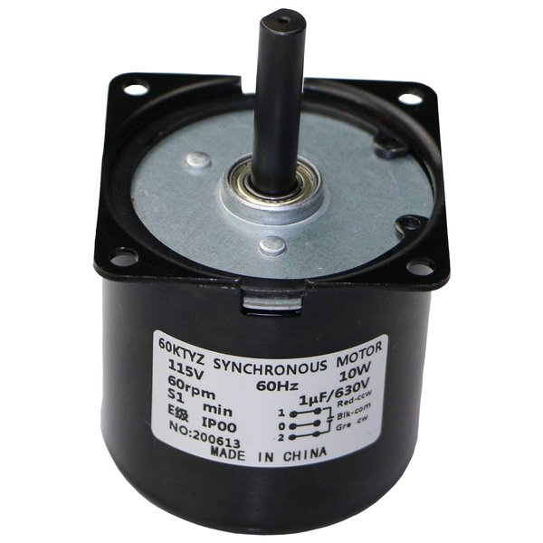 60RPM Reducer Motor Dual Bearing Synchronous Gear AC Motor CW/CCW Control 115V 60Hz 10W 60KTYZ