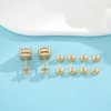 JIACHAREMED 14K Gold Earring Backs Replacements - Comfort Earring Backs for Studs, Secure Ear Locking for Stud Earrings Ear Nut for Posts, 10Pcs/5 Pair