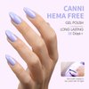 CANNI Lavender Purple Gel Nail Polish, 1Pcs Pastel Purple Gel Polish Light Purple Color Nail Polish Gel High Gloss Soak Off U V Gel Nail French Nail Manicure Salon DIY