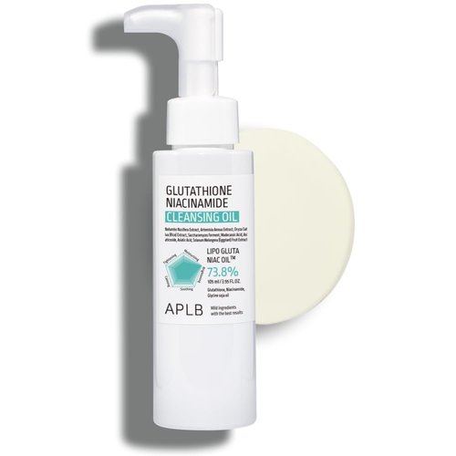APLB Glutathione Niacinamide Cleansing Oil | LIPO GLUTA NIAC OIL™ 73.8% 3.55 FL.OZ/Korean Skincare, Makeup remover for sensitive skin, Moisturize, Blackhead care