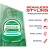 INNOVATION SMOKKIN Strong Hold Hair Gel, Edge Control, Braiding Gel, Locking & Twist Styling Wax, Versatile Styling Locking Gel Applicable To Diverse Hair Types. (Olive 5.09 Fl oz)