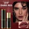 Jeffbaubl 2 Pcs Matte Lipstick,Velvet Matte Lip Sticks,Red Velvet Lipstick,Smudge Proof Long Lasting Lipstick,Waterproof Non-Stick Cup Lip Stain for Women Girls(Dark Red+Bean Paste Red)