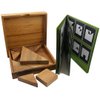 Tangram Wooden Puzzle Geometry Game, with 48 Silhouette Tangrams Challenge Booklet