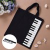 COCOMK Piano Keys Handbag Reusable Grocery Bag Shoulder Shopping Bag Tote Bag for Music Teacher Girls Gift Bag