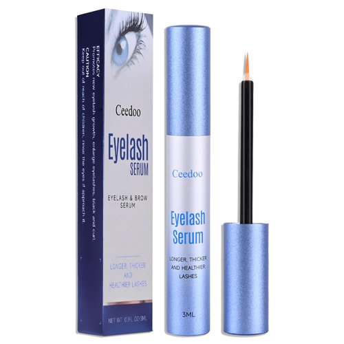 Ceedoo Advanced Eyelash Serum for Thicker, Longer & Longer Looking Eyelashes and Eyebrows, Vegan & Cruelty-Free - Stronger, Thicker Lash Enhancing Serum. (3mL)