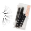 Veritee 1000 fans Camellia Promade Lash Extensions Supplie Fluffy 6D 0.07 Pro Made 8-15mm Lengths for Pre Made Natural Classic Volume and Hybrid Set Premade Lash Fans Eyelash Extensions (D curl, 9mm)