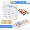 Remedic Weekly Pill Organizer – Better Grip Design Pillbox - Arthritis and Senior Living aids -7 Day Trays with 4 Compartments Each for Accurate Medication Planning. AM/PM Medication Reminder