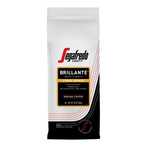 Segafredo Zanetti Ground Coffee, Brillante Medium Roast, Made with Arabica Beans, Vivacious and Balanced Flavor