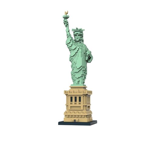 alltogetho Liberty Enlightened USA Statue of Liberty Micro Mini Building Blocks Inspiring Creativity and Celebrating History Children Toys Adult Construction Bricks