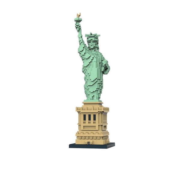 alltogetho Liberty Enlightened USA Statue of Liberty Micro Mini Building Blocks Inspiring Creativity and Celebrating History Children Toys Adult Construction Bricks