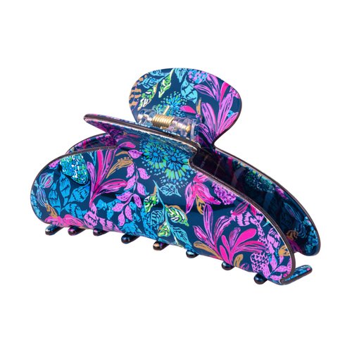 Lilly Pulitzer Colorful Claw Jaw Clip for Fine, Thick, Curly or Straight Hair - Medium Hair Clip ...