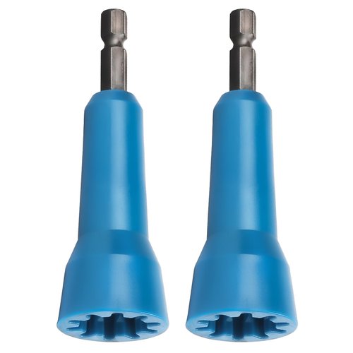 Wire Twister,Wire Twisting Tool,Wire Nut Twister,Spin-Twist Wire Connector Socket,Wire twist tool with 1/4" Chuck,2 Pack,(Blue)