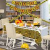 Inspireyee 4 Pack Construction Happy Birthday Tablecloth Dump Truck Birthday Table Covers Tractor Plastic Tablecloth Construction Themed Birthday Party Decoration Supplies for Kids Boy 51''x86''