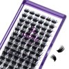 Lash Clusters DIY Eyelash Extension: Mega Volume C D Curl Individual Lashes 90PCS - Eyelash Clusters Extensions Wispy Natural Look False Lashes Cluster Fake DIY at Home 9-16mm RW01 by Risute