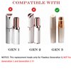 Replacement Heads for Flawless Facial Hair Remover Generation 3, 4pcs Heads Gen 3 for Flawless finishing touch Hair Removal Tool