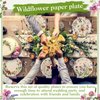 Sunnyray 80 Pcs Wild Floral Party Plates 7 in Wildflower Disposable Dessert Dinner Paper Plates Dinnerware Decor Wedding Plates for Garden Birthday Tea Party Baby Shower Supplies(Classic Style)