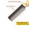Stainless Steel Folding Comb, Pocket Comb for Men and Women, Golden
