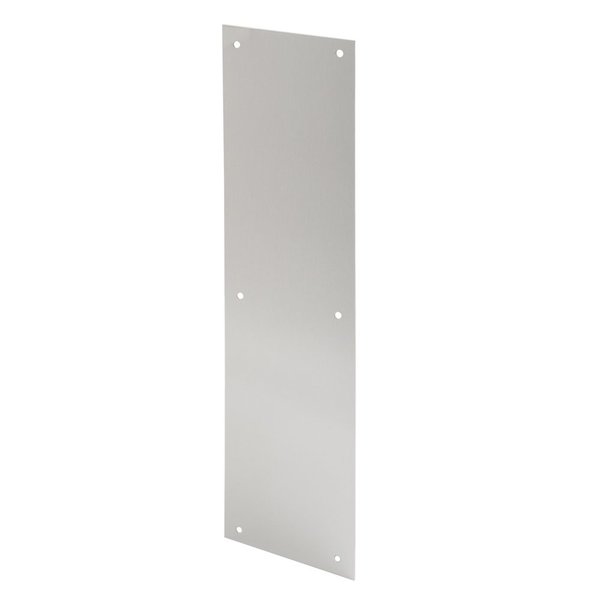 Prime-Line J 4581 Door Push Plate, 4 In. X 16 In., Satin Aluminum (Single Pack)