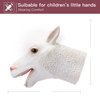 Yolococa Alpaca Hand Puppet Realistic Latex Soft Animal Toy Storytelling Role Play Party Supplies for Kids