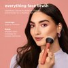 Real Techniques Everything Face Makeup Brush, Flawless Finish, Streak Free Makeup Application, For Foundation, & Powder Makeup Application, Fluffy Face Brush, Cruelty Free, 1 Count