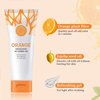 Orange Exfoliating Gel Scrub Face Body Skin,Natural Orange Peeling Gel Face Scrub,Deep Cleansing Moisturizing Facial Exfoliator 50g (2PCS)