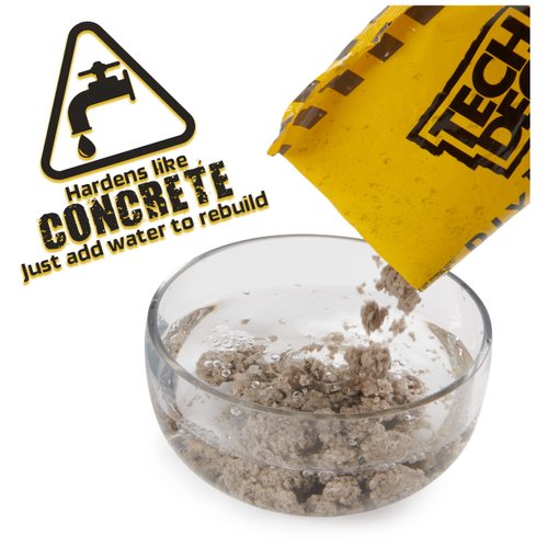 TECH DECK DIY Concrete Reusable Modeling Playset with Exclusive Enjoi Fingerboard, Rail, Molds, Skatepark Kit, Kids Toy for Boys and Girls Ages 6 and up
