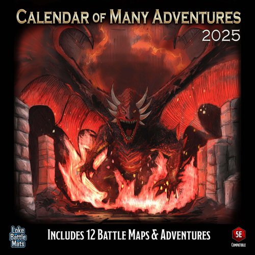 Calendar of Many Adventures 2025, Strategy Board Game, for 2 to 10 Players and Ages 14+, Loke