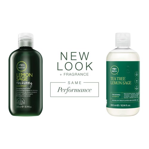 Tea Tree Lemon Sage Thickening Shampoo, Builds Body + Boosts Volume, For Fine Hair, 10.14 fl. oz.