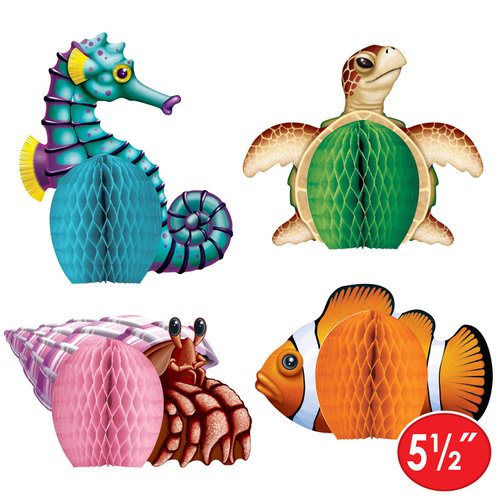Beistle Sea Creatures Honeycomb Party Decorations