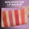 BEUKING Matte Lip Glaze Long-Lasting Waterproof Non-stick Lipstick Longwear No-Budge Liquid Lipcolor Makeup, Buildable Highly Pigmented Instant Shine Lip Gloss for Daily Lip Make up (01#, 0.08 fl.oz)