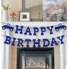 Blue Truck Birthday Decorations Pre-Strung Blue Happy Birthday Banner Little Truck Party Supplies Favors