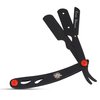 Generic Black and Red Cool Engraved Shaving Barber and Salon Straight Edge Razor - Easy Shaving - Lightweight Folding Razor, In Picture
