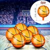 6 Pieces Set 18 Inch Basketball Balloons Party Supplies Aluminum Foil Balloon Basketball Party Favors for Birthday Sports Theme Party Supplies Party Decoration