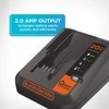 BLACK+DECKER 20V MAX Lithium Battery Charger, 2 Amp (BDCAC202B)