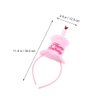 NUOBESTY Happy Birthday Cake Headband Cupcake Hairband Headpiece Hair Band Party Pink Hair Hoop Decorations Photo Props Birthday Head Tiara Hair Accessories for Birthday Party Costume