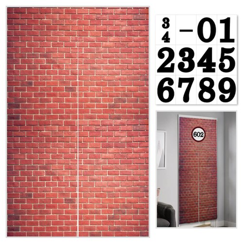 Brick Wall Party Backdrop, Red Brick Wall Backdrop for Magical Wizard Wall Decoration, Kids Birth...