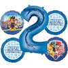 Anagram Paw Pups on Patrol 2nd Birthday Party Supplies Chase Marshall Rubble Skye and Everest Balloon Bouquet Decorations