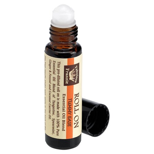 Tummy Ease Essential Oil Blend Pre-Diluted Roll-On 10 ml Tangerine, Spearmint, Ginger and Fennel by Fabulous Frannie