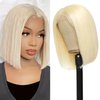 613 Bob Wig Human Hair 13x4 HD Transparent Lace Front Straight 12 inch Short Bob Human Hair Wigs Straight Short Bob Wigs for Black Women Human Hair Natural Hairline
