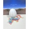 Articulated Dragon, 3D Printed Dragon with Dragon Egg,12" Rainbow Cherry Blossom Dragon, Fidget ADHD Toy, Executive Desk Toy D060-CLS