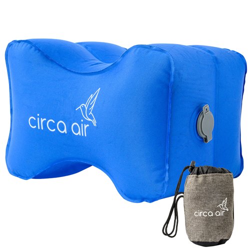 Circa Air Inflatable Knee Pillow for Side Sleepers - Orthopedic Knee Pillows for Sleeping, Sciatica Relief, Back Pain, Leg Pain, Hip or Joint Pain. Weighs Only 1.98 Oz Perfect for Travel/Home